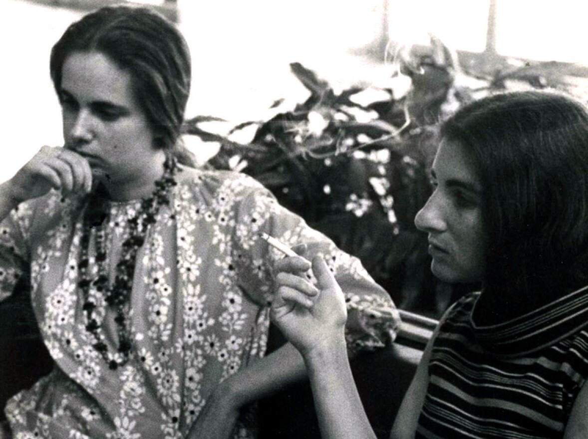Susan Sherman, left, with Margaret Randall, right, in Havana, Cuba, in 1968. Sherman is one of the outriders Randall features in her book "Letters From the Edge."